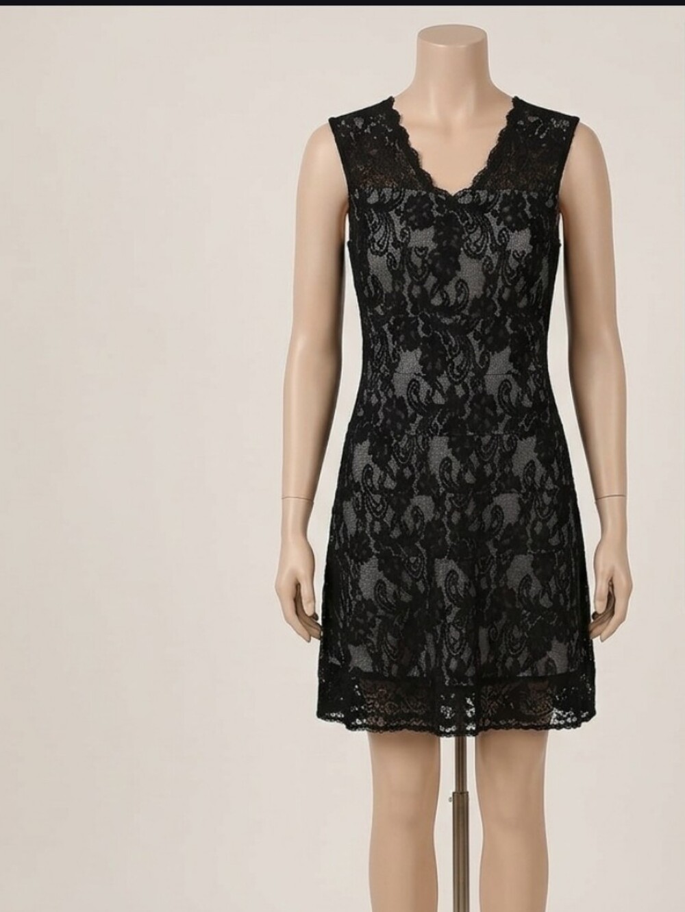 NWT New York & Co Black Sleeveless Lace Dress